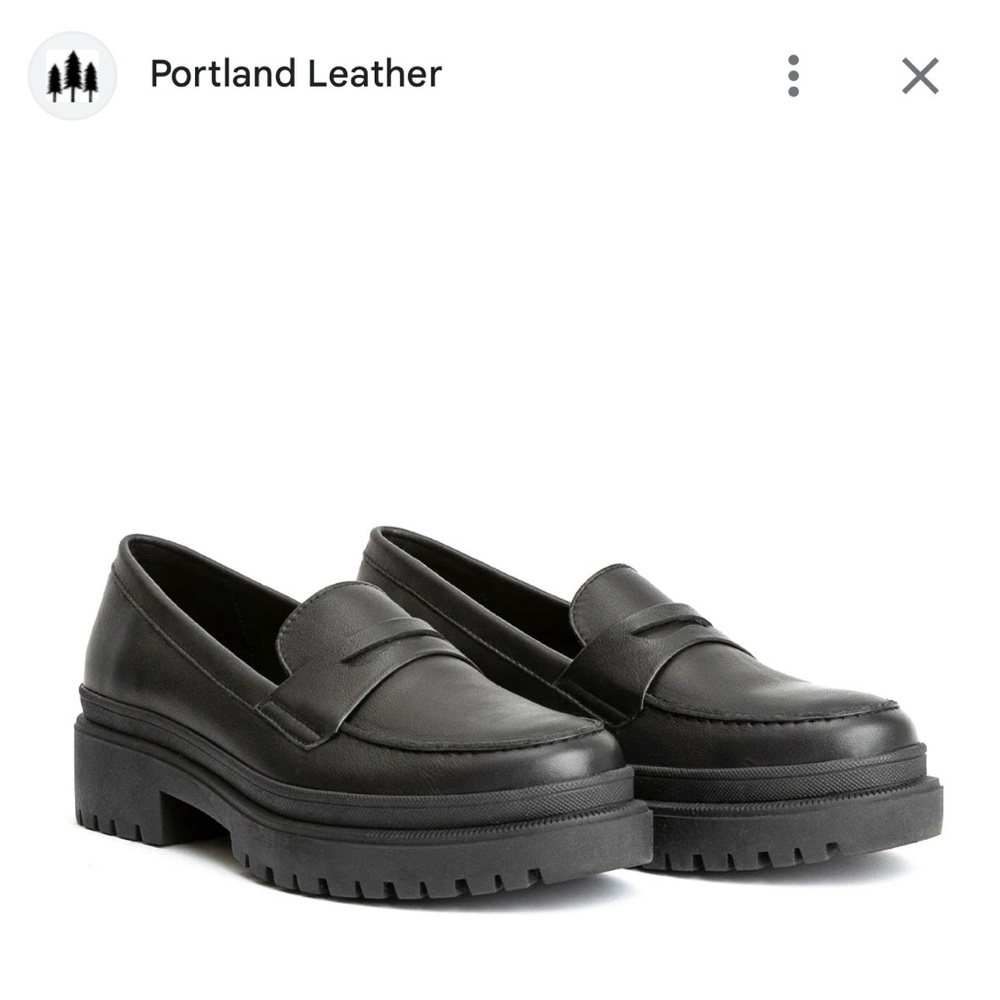 Portland Leather Zoe Chunky Loafers size 8.5